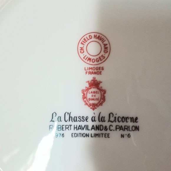 Limoges France 1976 Limited Edition No. 6 Collector Plate - Picture 8 of 10